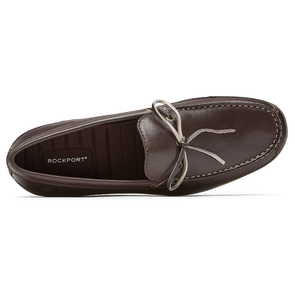 Rockport Mens Loafers Brown - Malcom Tie - UK 019-NIJDVX